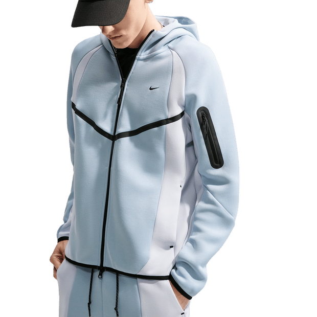 Nike Tech Fleece Hoodies Heren - Blauw - Maat L - Poly Fleece