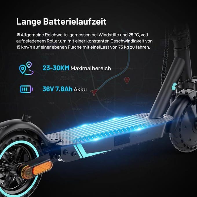 Trottinette Électrique EV85F ABE RCB 400W 36V 7.8Ah Autonomie 23-30km Pneus 8.5'' Frein à Disque APP RCB