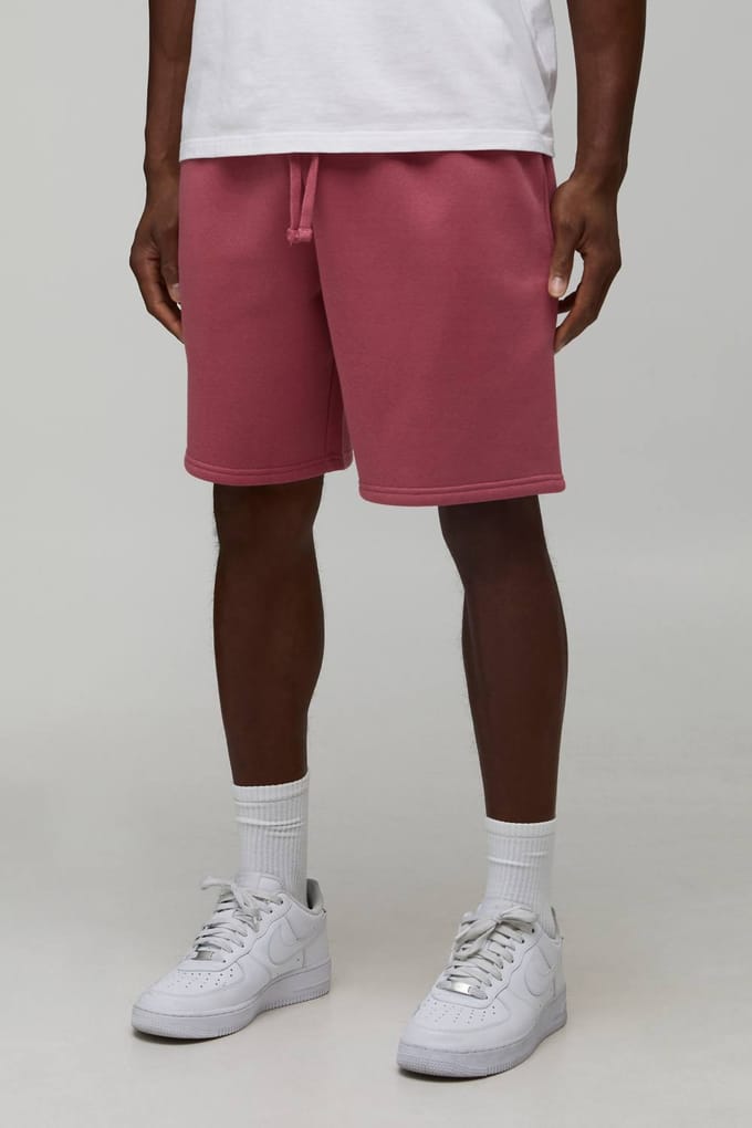 Essential Relaxed Fit Jersey Short | Rose | Size XS