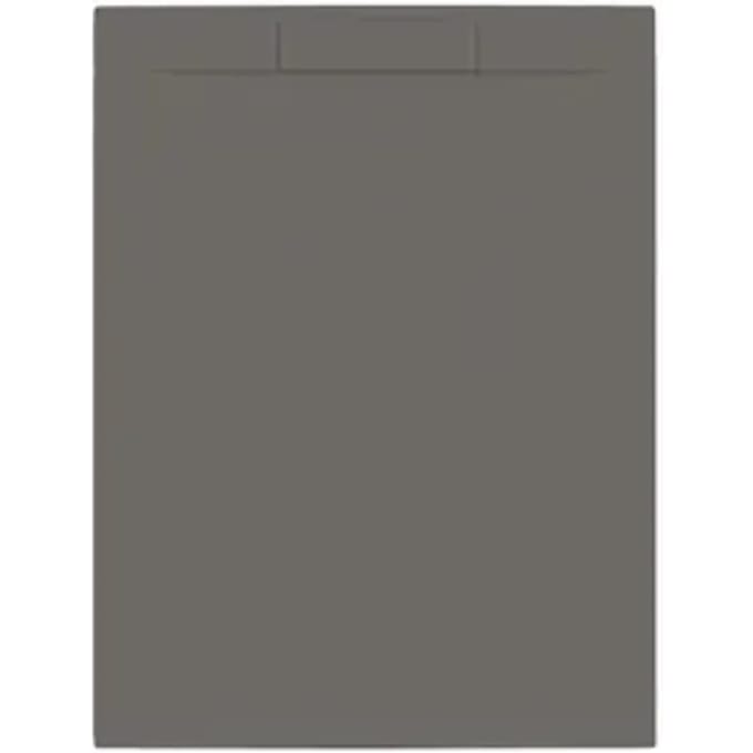 Allibert - Douchebak - Luna 120 X 90 Cm - Polybeton - Gun Metal