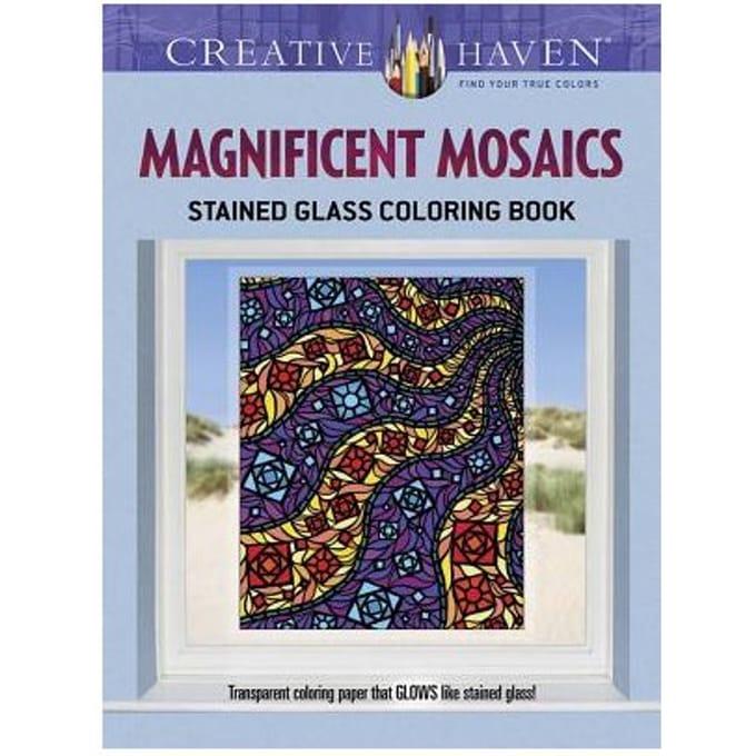 Creative Haven Magnificent Mosaics Stained Glass Coloring Book - Mazurkiewicz, Jessica
