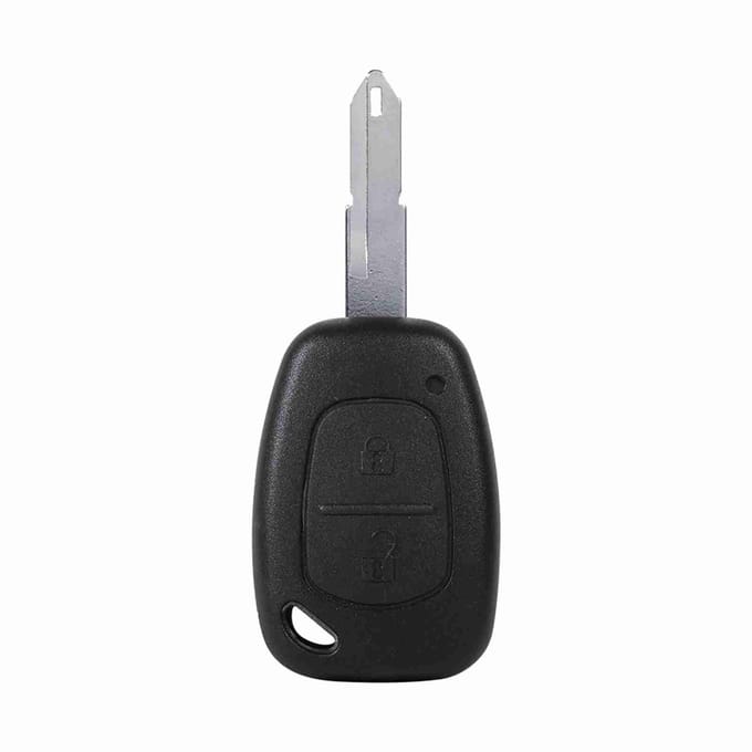 Dailygoods - Robuuste Sleutelhoes voor Autokeys met 2 Knoppen