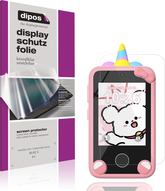 dipos – 4x Beschermfolie geschikt voor BLKE S P1 | Krasbestendige & heldere Screenprotector Ultra-Thin