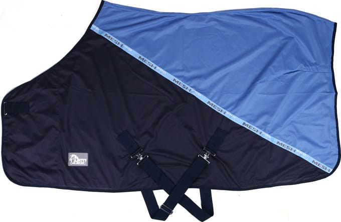 Harry's Horse Vliegendeken Mesh Pro Blauw - 110/145