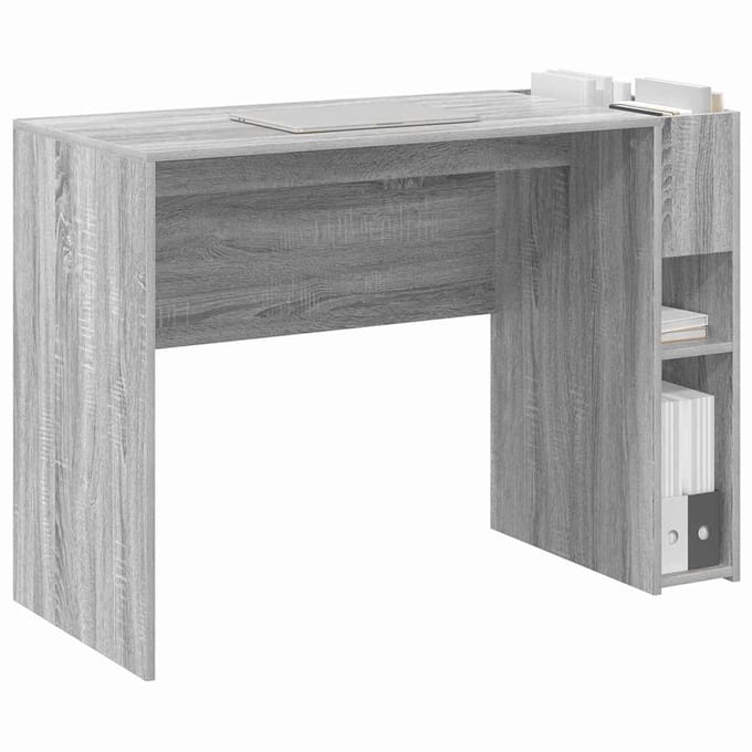 vidaXL - Bureau - Grijs - Sonoma - Bewerkt - hout - 109 - x - 50 - x - 78 - cm