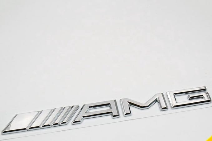 AMG Embleem - Mercedes Benz Badge - Chrome - Voor Achterklep - Zelfklevend