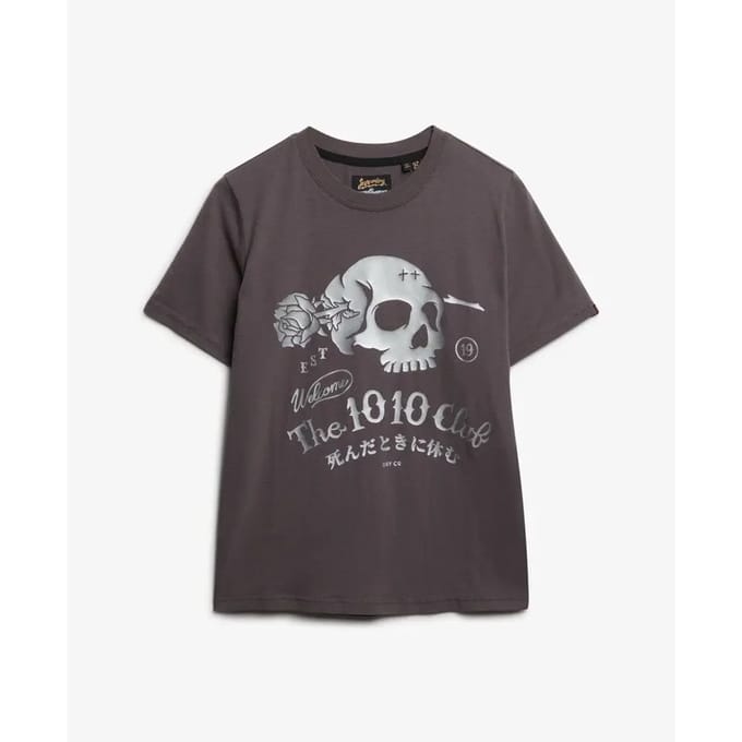 Dames-T-shirt Superdry Super Skull
