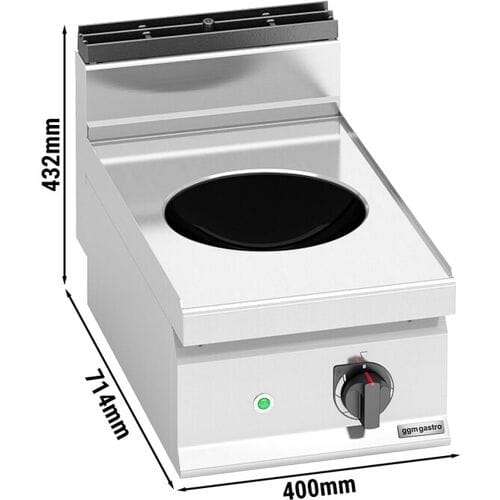 GGM Gastro Induktionswok - 3,5 kW Zilver