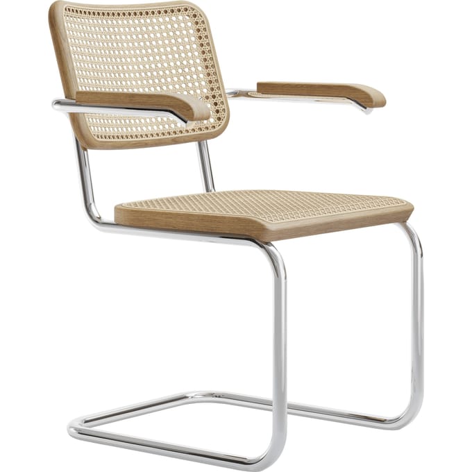 Thonet S 64 V Stoel Pure Materials - eiken helder gelakt - zonder glijders