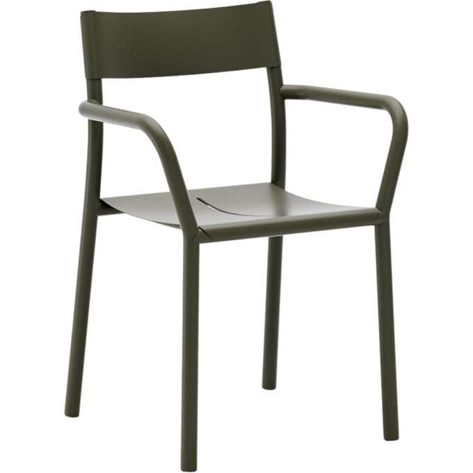 New Works May Armleunstoel Outdoor - dark green