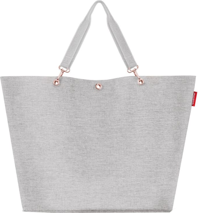 Reisenthel Shopper XL Strandtas Shopper - 35L - Twist Sky Rose Grijs