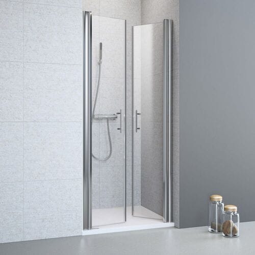 Megabad Profi Collection Planplus double swing door for niche 100 x 195 cm MBPPDPTD10