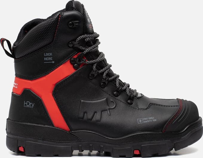 Bata Mammoet Industrials Anchor S3 HG - Zwart/Rood (XW) - 48