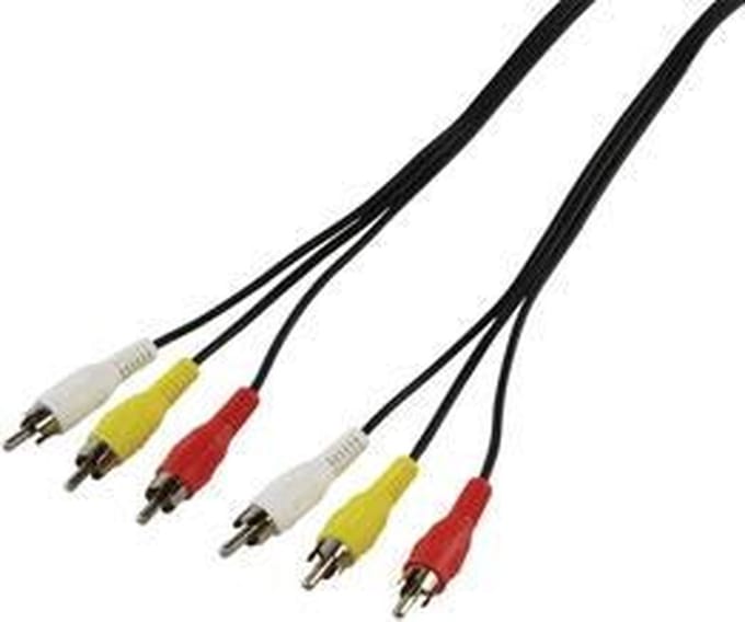 3x RCA mannelijk - 3x RCA mannelijk 10,0 m