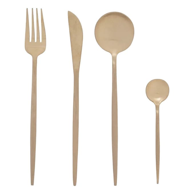 Eazy Living Bestek Set 24-delig Neva Goud