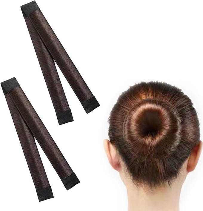 Haarknotmaker voor Twist Fold Haardonuts - 2 stuks - Donkerbruin - Haarknot Accessoires - Makkelijk in gebruik