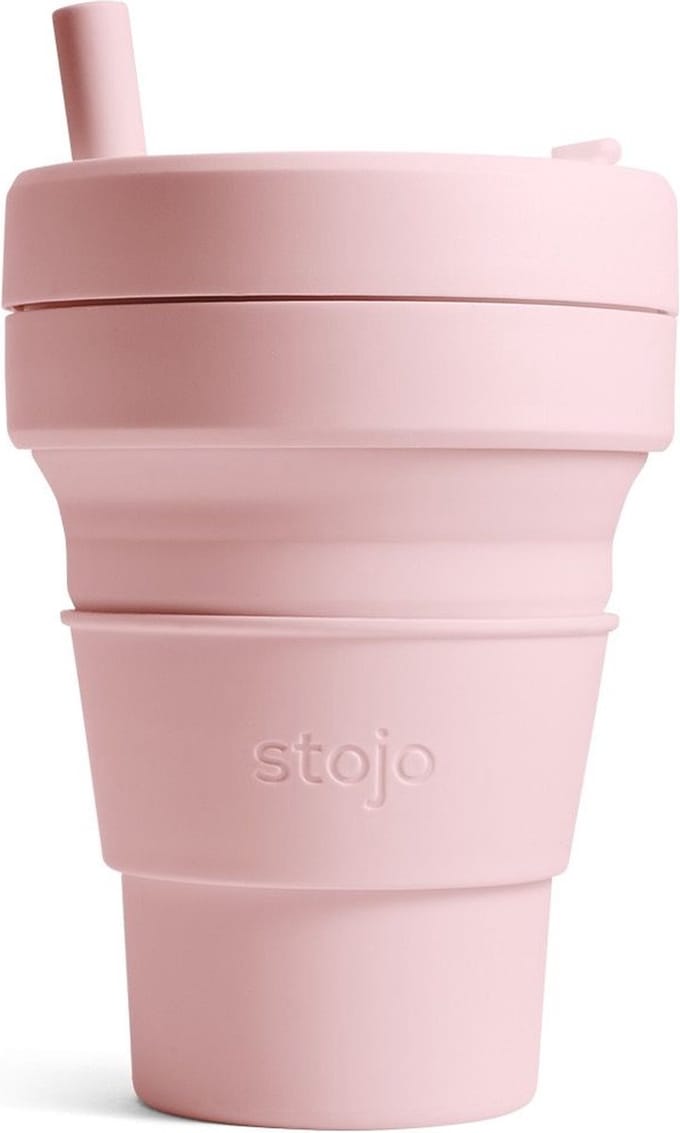 Stojo - Biggie Cup - Koffie / Theebeker - 470 ml - Herbruikbaar - Opvouwbaar - Carnation