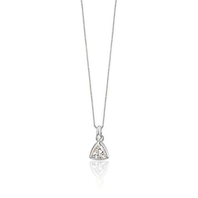 Petit Comité - Ketting Dames Geboortesteen Kristal April (Zilver) - Cadeau Dames