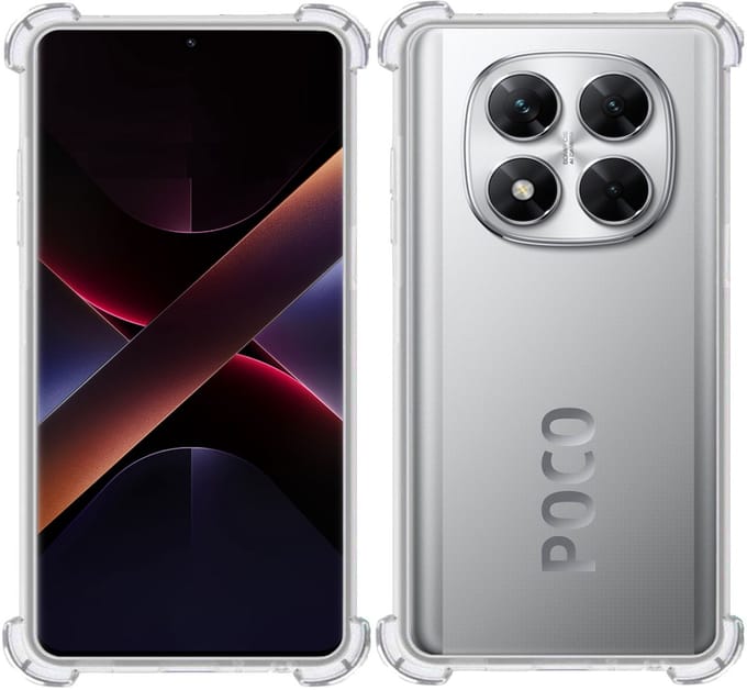 TechNow Hoesje geschikt voor Poco X7 – Extreme Shock Case – Case Transparant