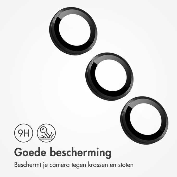 imoshion Camera Lens Protector - Geschikt voor Samsung Galaxy S24 Plus - 2 Pack - Zwart