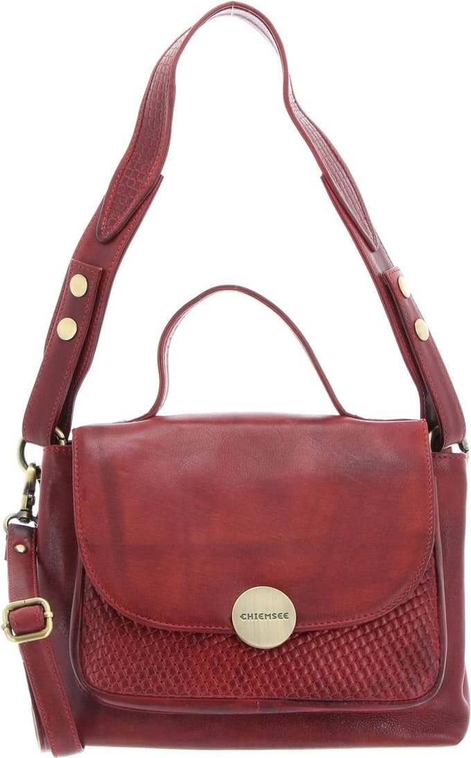 CHIEMSEE Leren Schoudertas Avondtas Brisbane Shoulderbag Red Bruine