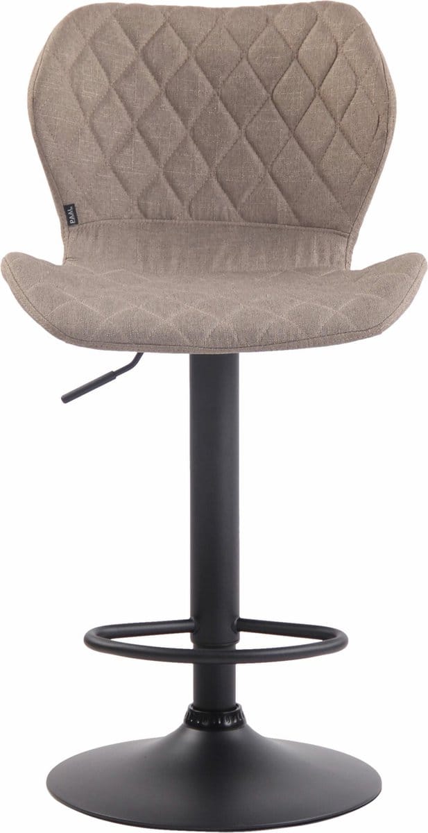 CLP Cork Barkruk - Kunstleer zwart/taupe