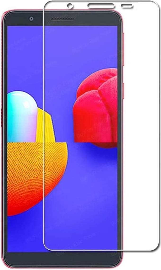 Screenprotector Glas - Tempered Glass Screen Protector Geschikt voor: Samsung Galaxy A01 core - 2x