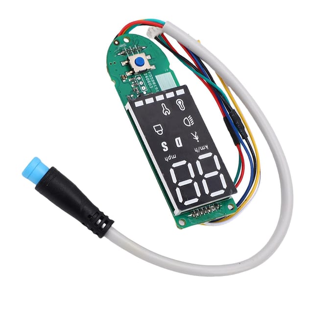 Remplacement de tableau de bord Bluetooth pour trottinette électrique MI3 Carte de circuit imprimé LED Affichage numérique clair Panneau de données black