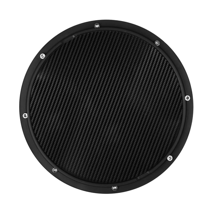 10 Inch Drum Oefenpad Stille Drum Trainingspad Koolstofvezel Domme Drum Percussie Accessoire voor zwart