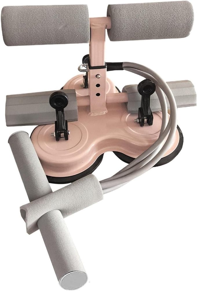 Buikspiertrainer - Core trainer - Thuistraining - Stabiele zuignapbasis - 22.5 x 23.5 cm - Multicolor