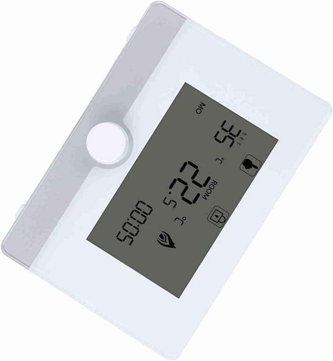 Programmeerbare Thermostaat - Intelligente Regelaar - Comfort Verwarmen - Groot LCD Display - 7 Dagen - Wit
