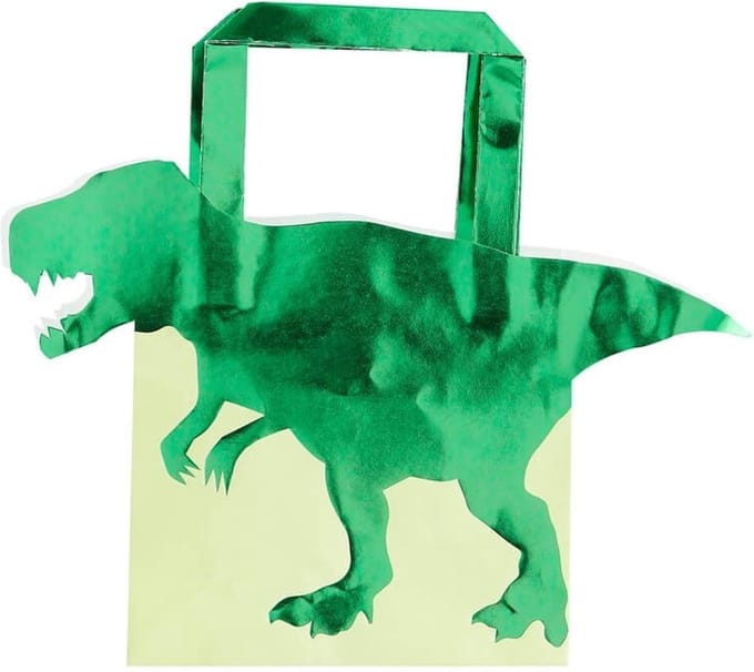 5 dinosaurus papieren cadeautasjes - Feestdecoratievoorwerp