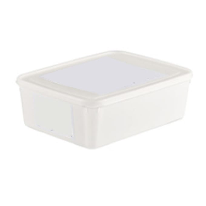 Koelkast Opbergdoos 4.5L PE PP Luchtdicht Koelkast Organizer Opbergcontainer voor Moedermelk white