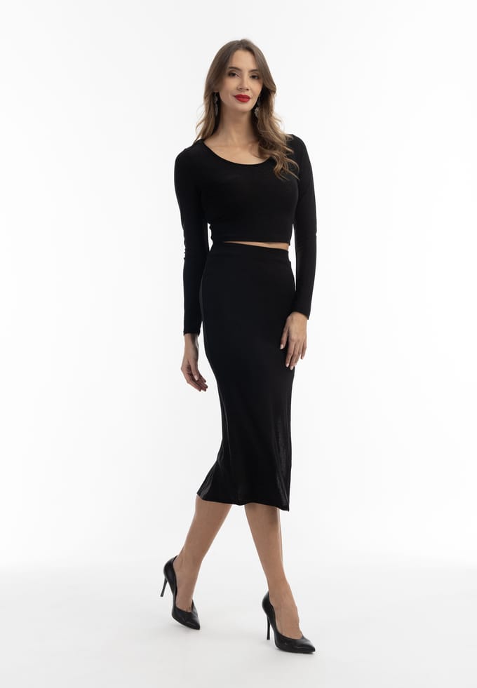 faina Cropped jerseytopje