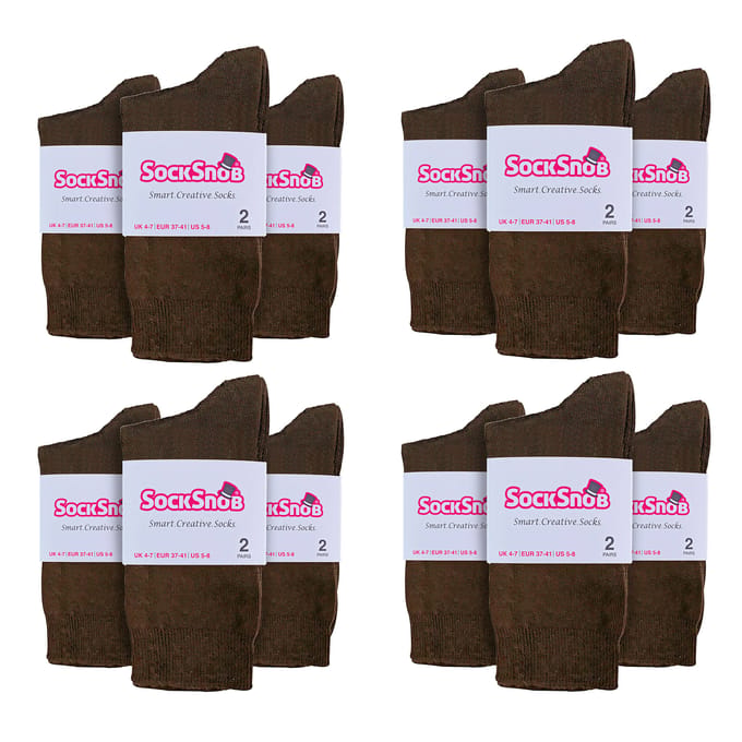 Sock Snob - 24 paar effen katoenrijke damessokken