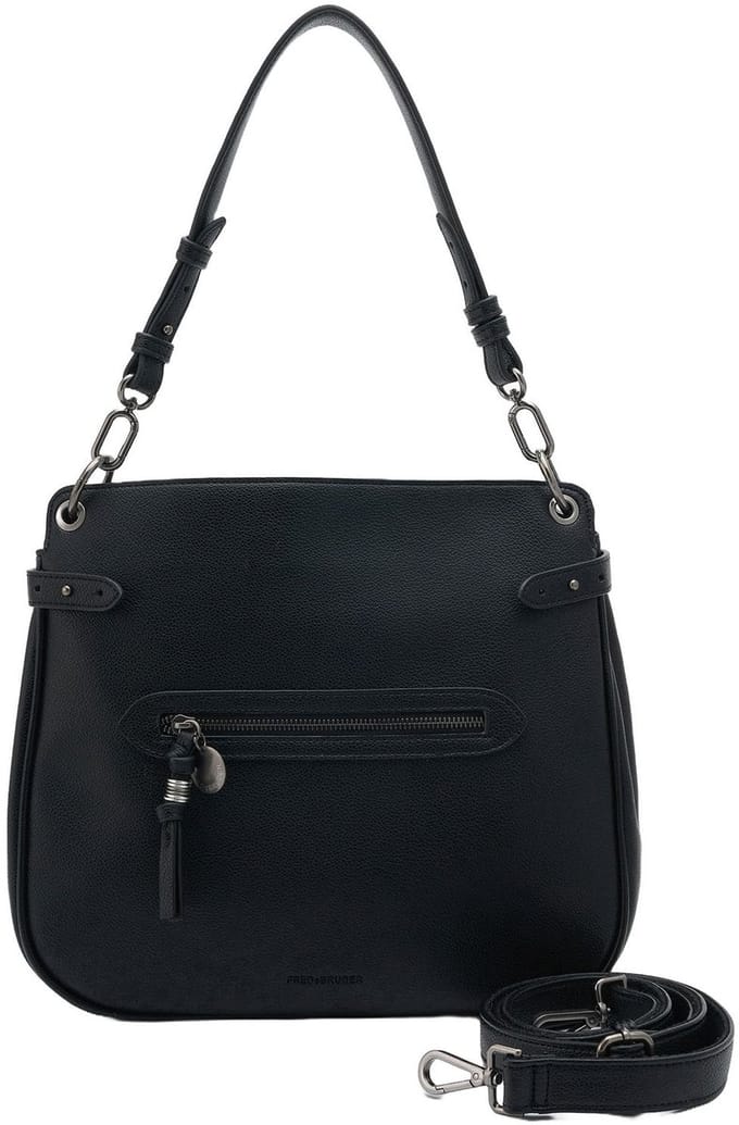 FREDsBRUDER schoudertas My Bestie Round Hobo Bag Black zwart