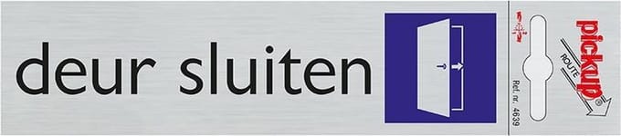 Pickup Route Alulook 165x44 mm - Deur sluiten