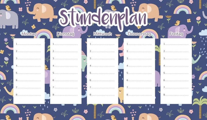 Wallvy - Magnetische Lesroosterplanner - 30x17,5CM - Drooguitwisbaar - Meertalig