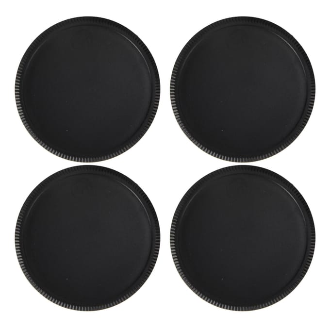 Set van 4 camera-achterlensdoppen en bodydoppen voor M42-schroefbevestigingscamera-accessoires black