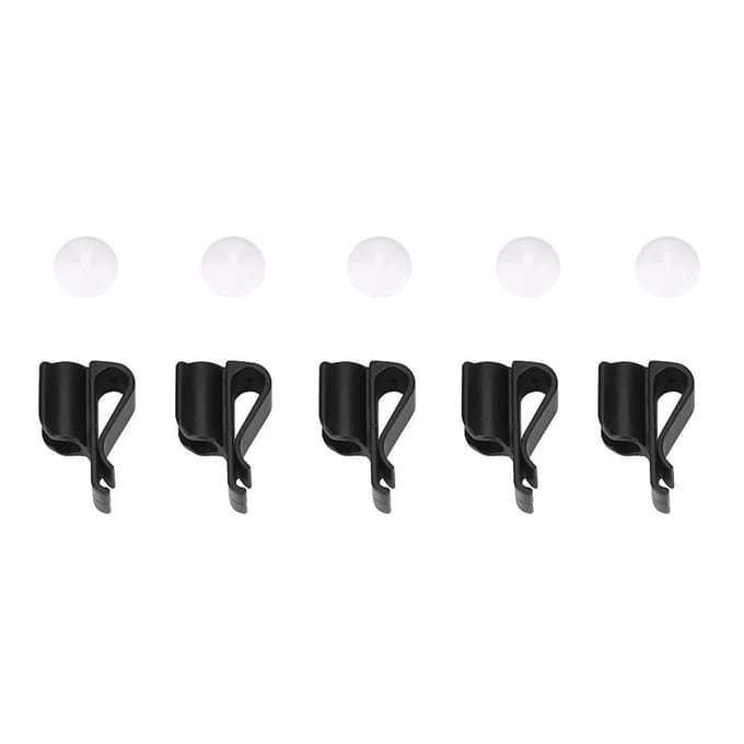 5 Pièces Pinces Durables pour Sac de Golf, Clips Porte-Putter, Support avec Marque-Balles, Accessoires black