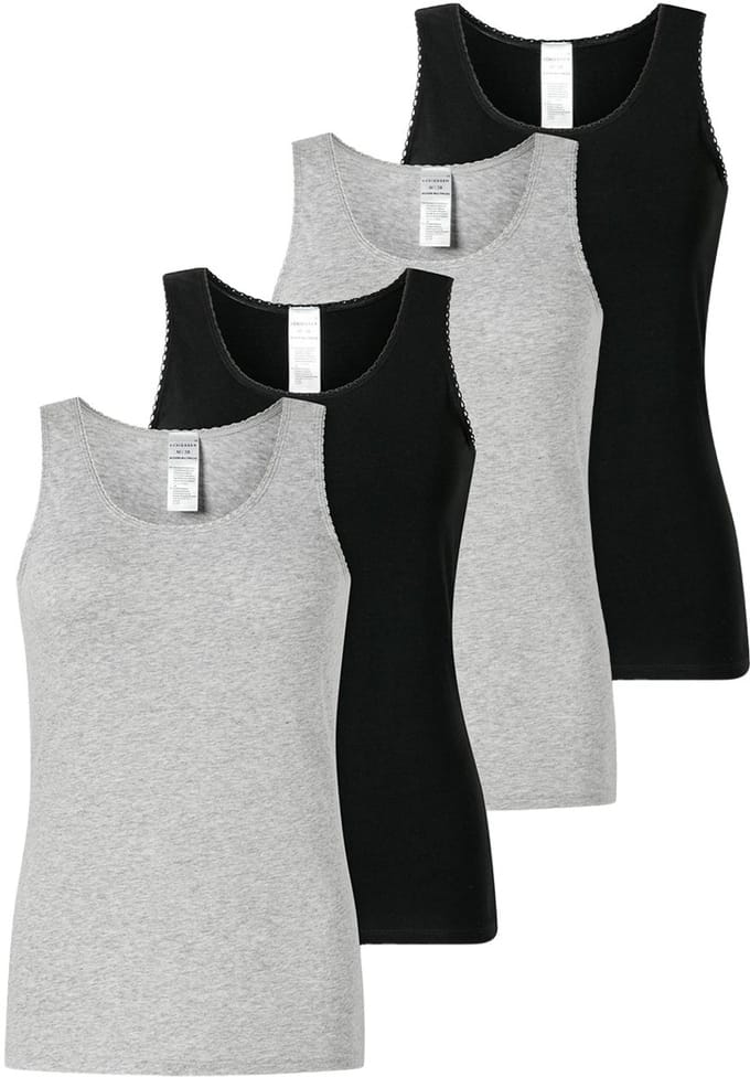 Schiesser Dames onderhemd 4 pack 95/5 Modern Cotton