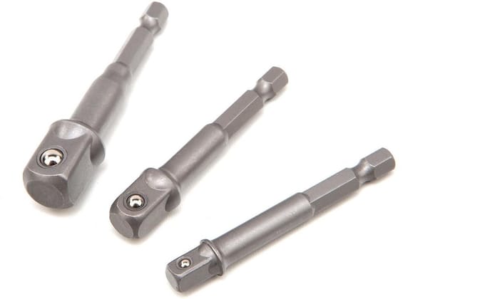 HBM 3 Delige Bit - Dop Adapterset met HEX Aansluiting