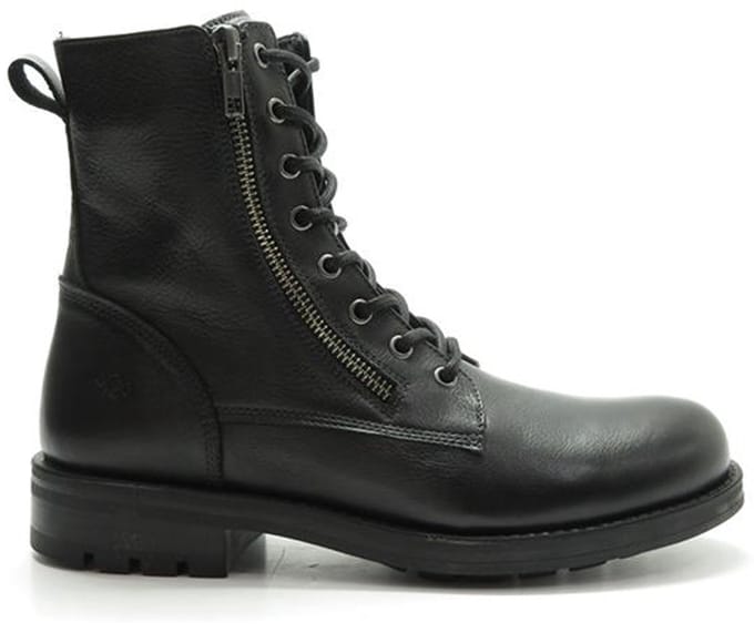 Aqa Shoes Zwart boet + rits A8637 B34 ZWART