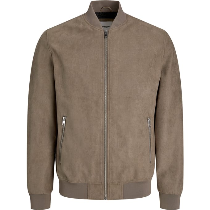 Jack & Jones - Heren Jas zomer Tano Bomber - Bruin - Maat M