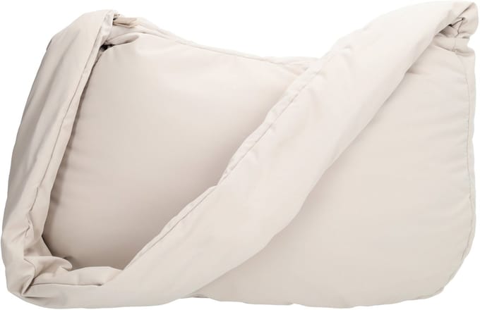 Beagles Calvia Schoudertas Dames - Handtas met meerdere vakken - Tas van Nylon en Polyester met ritssluiting - Crème