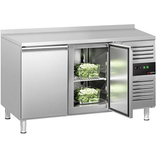 GGM Gastro Kühltisch ECO - 1360x700mm - mit 2 Türen - mit Aufkantung
