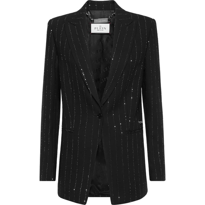 Paillettes boyfriend fit blazer