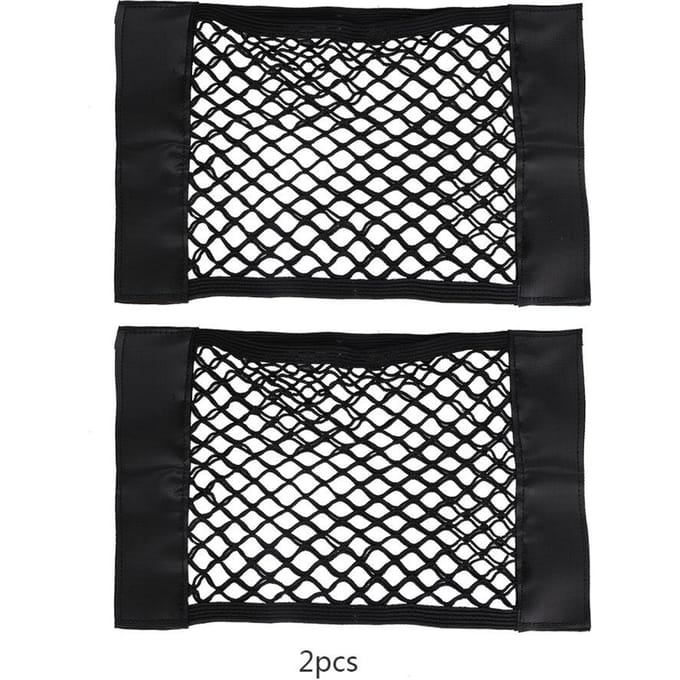 2 stuks auto kofferbak organizer tas mesh net achterbank opbergzak houder zak black