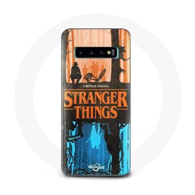 Hoesje voor Samsung Galaxy s10 edge Stranger Things Friends Cover