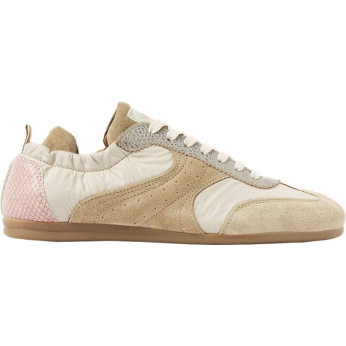 VIA VAI June Haylee Sneakers Dames - Leer,Su�de,Textiel - Beige
